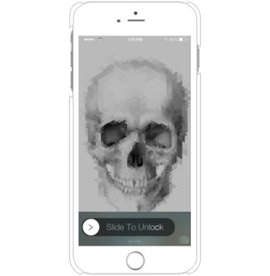 Геометрический абстрактный череп в цифровом стиле - Чехол матовый для iPhone 6 plus купить, страница 32