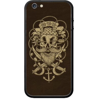 Винтажный пиратский череп с усами и саблями - Виниловые наклейки на Бампер на iPhone 6 - купить в Москве, страница 8