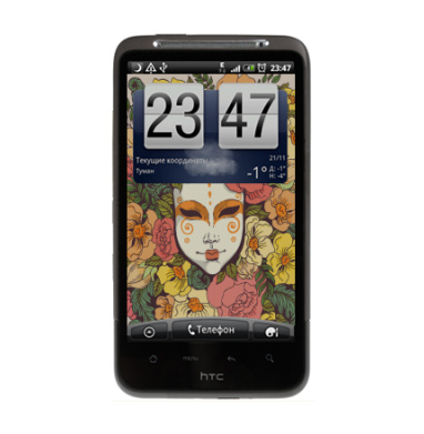 Цветочное лицо в венке из роз и желтых цветов - Виниловые наклейки на HTC Desire HD - купить в Москве, страница 16