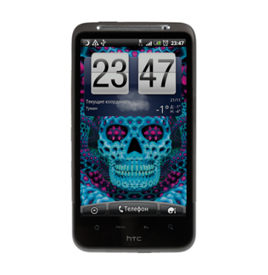 Психоделический череп с гексагональным узором - Виниловые наклейки на HTC Desire HD - купить в Москве, страница 8