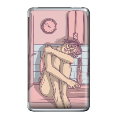 Женская фигура в пастельных тонах уединения - Виниловые наклейки на iPod Classic, страница 6