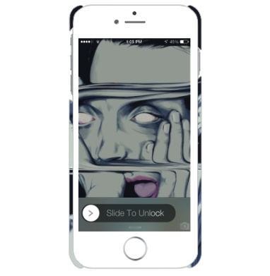Искаженное лицо в потустороннем сиянии - Чехол матовый для iPhone 6, 6S купить, страница 2