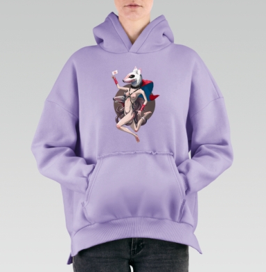 Фантастический арт с антропоморфной крыской и плащом - Hoodie Mjhigh Lavanda, страница 4