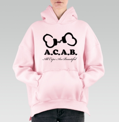 Символ любви и иронии с надписью All Cops Are Beautiful - Hoodie Mjhigh Pink, утепленная, страница 6
