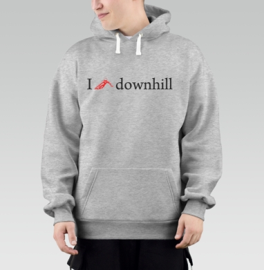 I love downhill – стильный принт для лыжников - Магазин футболок fokcha - Дизайнерские принты
