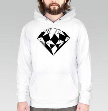 Dimond / Бриллиант, Толстовка белая Regular, утепленная