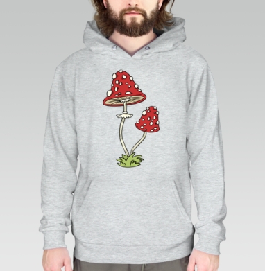 Mushrooms Грибочки, Толстовка меланж Regular