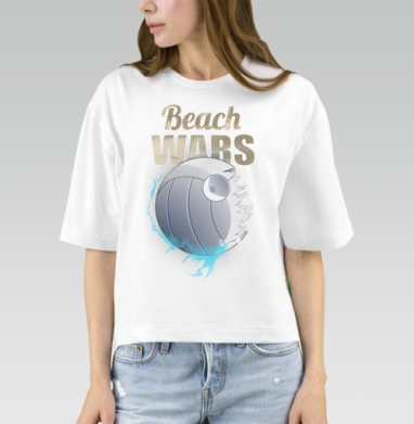 Футболка Beach Wars с волейбольным дизайном, Футболка женская оверсайз Mido