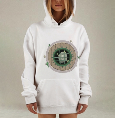 Монета в клетке символ ограничения финансов Денежный узник колодец, Hoodie Mjhigh Dig, оверсайз, утепленная