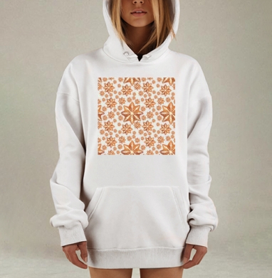 Зимние сладкие снежинки для любителей уюта, Hoodie Mjhigh Dig, оверсайз, утепленная