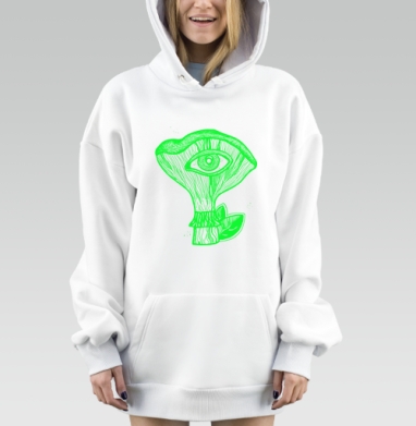 Гипно гриб, Hoodie Mjhigh Dig, оверсайз, утепленная