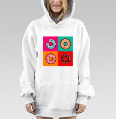 Pop art donut / Пончик в стиле поп-арт - Магазин футболок Lotoshnik