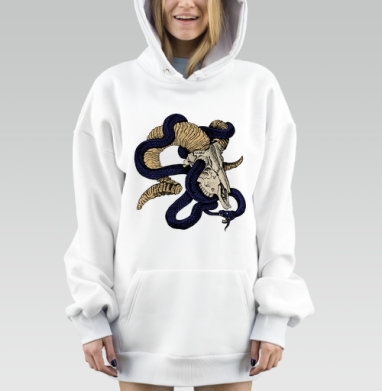 Уроборос, Hoodie Mjhigh Dig, оверсайз, утепленная