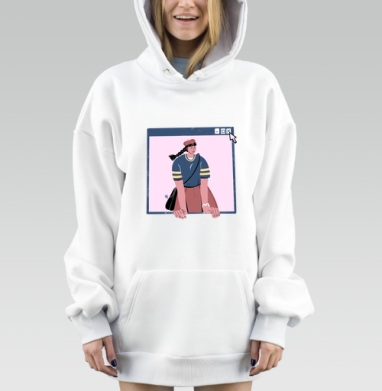 Закрыть окно, Hoodie Mjhigh Dig, оверсайз, утепленная