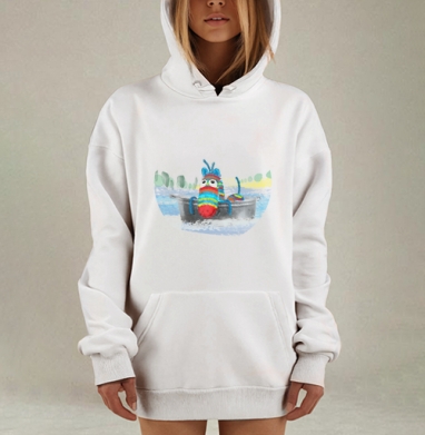 Кукус, Hoodie Mjhigh Dig, оверсайз, утепленная