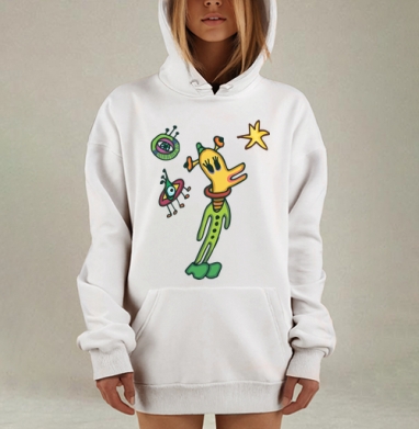 Мечтаю о звезде, Hoodie Mjhigh Dig, оверсайз, утепленная