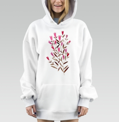 Флора, Hoodie Mjhigh Dig, оверсайз, утепленная