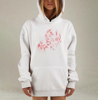Серия Бой мужчина, Hoodie Mjhigh Dig, оверсайз, утепленная