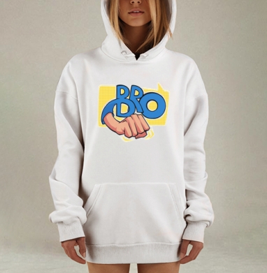 Лучшие бро  (муж.), Hoodie Mjhigh Dig, оверсайз, утепленная