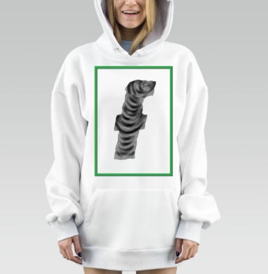 Латинская буква фффффффф, Hoodie Mjhigh Dig, оверсайз, утепленная