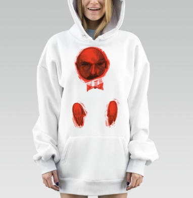 Усатый, Hoodie Mjhigh Dig, оверсайз, утепленная