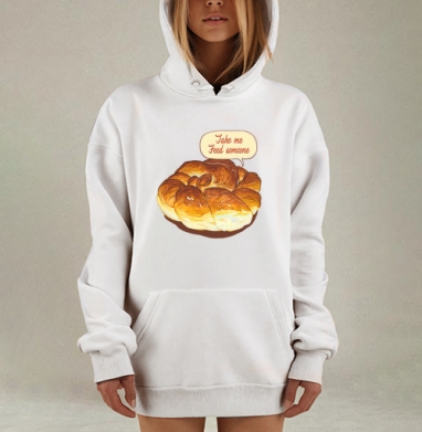 FEED SOMEONE / Накорми ближнего, Hoodie Mjhigh Dig, оверсайз, утепленная