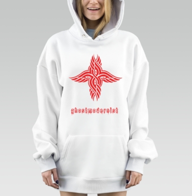 ghostmodernist / Призрачный модернист, Hoodie Mjhigh Dig, оверсайз, утепленная