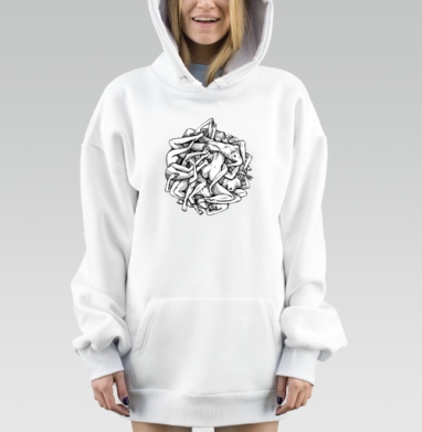 Муза, Hoodie Mjhigh Dig, оверсайз, утепленная
