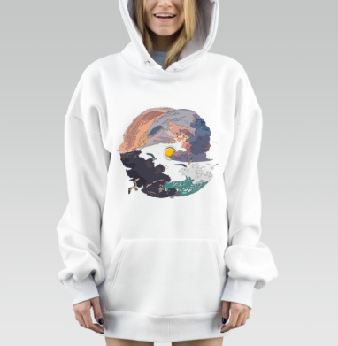 Прекрасный мир, Hoodie Mjhigh Dig, оверсайз, утепленная