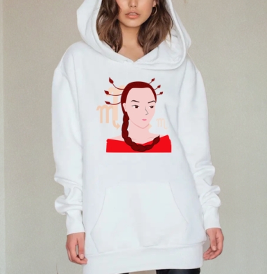 скорпион, Hoodie Mjhigh Dig, оверсайз, утепленная