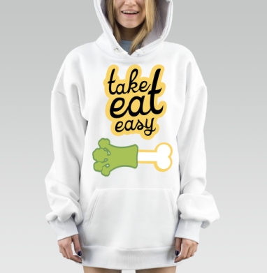 take eat easy 4 / Ешь легко 4, Hoodie Mjhigh Dig, оверсайз, утепленная