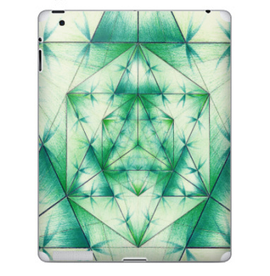 Геометрия бесконечности в зелёных оттенках - Наклейки на iPad, страница 16