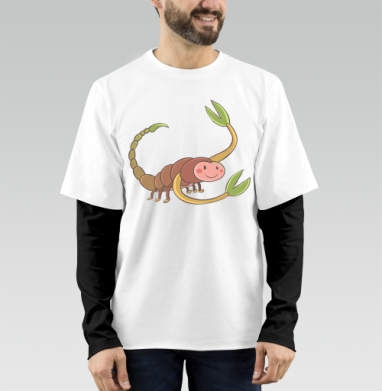Scorpio / Скорпион, Футболка мужская лонгслив OneOne