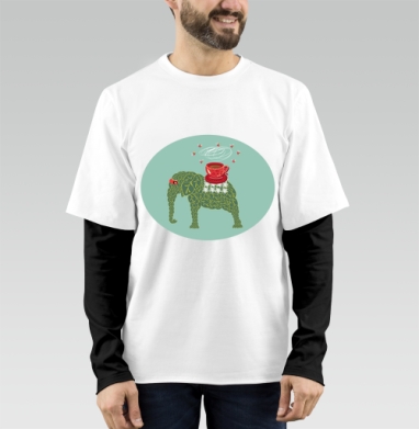 Tea elephant / Чайный слон, Футболка мужская лонгслив OneOne