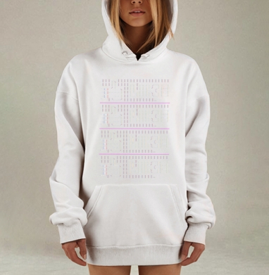 Цифровой бесконечный цикл лайков лайк лайк лайк, Hoodie Mjhigh Dig, оверсайз, утепленная