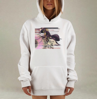 Выносливый муравей выживет вместе с тараканами, Hoodie Mjhigh Dig, оверсайз, утепленная