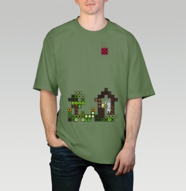 Tetris Rabbit – Тетрисный кролик сохраняет уют пока весь мир рушится - Магазин футболок ToyFish - Дизайнерские принты