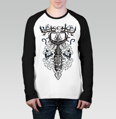 berserker / Берсерк, Футболка длинный рукав / Мужчинам / Реглан / Принт