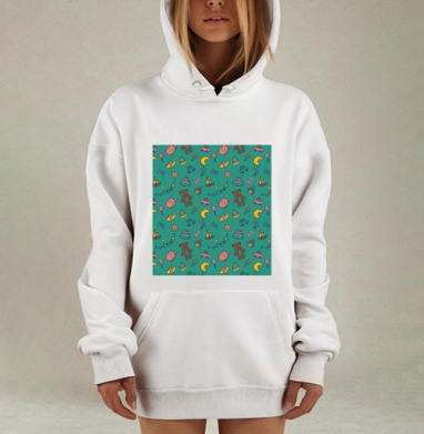 Детские игрушки мягкие цвета уют детство беззаботность, Hoodie Mjhigh Dig, оверсайз, утепленная