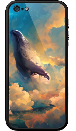 Фантастический Кит в Облаках – Магия Полёта - Бампер на iPhone 5, 5S, страница 7