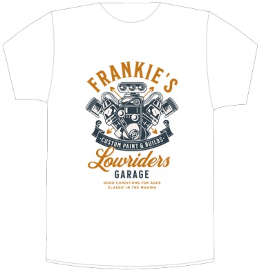 Эмблема Frankie’s: Классика тюнинга и силы мотора - Своя футболка белая A5 (15 x 20 см), страница 2