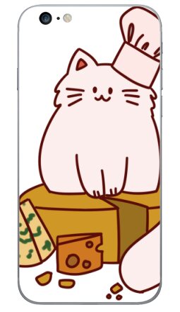 Кот-повар на сырном троне с баночкой КОТОРГЕТИК - Виниловые наклейки на iPhone 6 plus - купить в Москве, страница 7