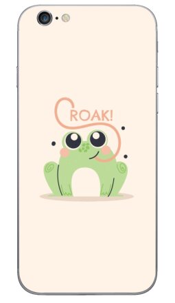 Милая лягушка с каллиграфическим языком «CROAK!» - Виниловые наклейки на iPhone 6, 6s - купить в Москве, страница 6