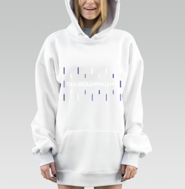 Галлюцинация абстрактное состояние зрительное восприятие, Hoodie Mjhigh Dig, оверсайз, утепленная