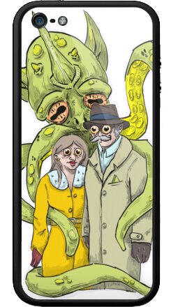 Сюрреалистичный портрет с таинственным монстром - Бампер на iPhone 5, 5S, страница 6