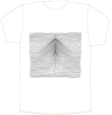 Ироничный арт с жестом в стиле Joy Division - Своя футболка белая A6 (10 x 15 см)