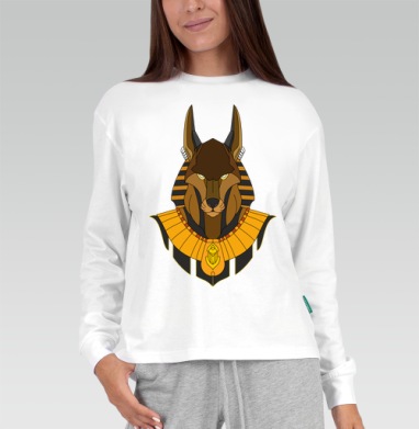Бог Анубис в египетском наряде с собакой мордой - shyrikaishop