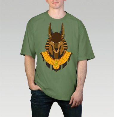 Бог Анубис в египетском наряде с собакой мордой - shyrikaishop