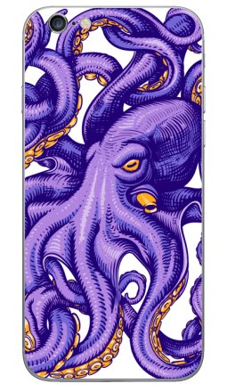Фиолетовый осьминог в динамичном узле - Виниловые наклейки на iPhone 6, 6s - купить в Москве, страница 6