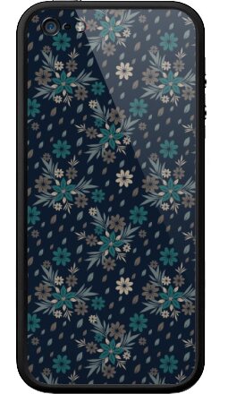 Декоративный паттерн Ночной сад в приглушённых тонах - Бампер на iPhone 5, 5S, страница 5